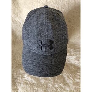 Under Armour Hat Cap Strap Back Womens One Size Heather Gray Poly Spandex Blend